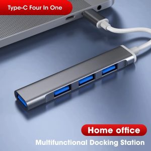 Adaptateur multi-répartiteur USB C, HUB 3.0, Type C