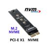 Adaptateur PCIE vers M2 NVMe SSD M2