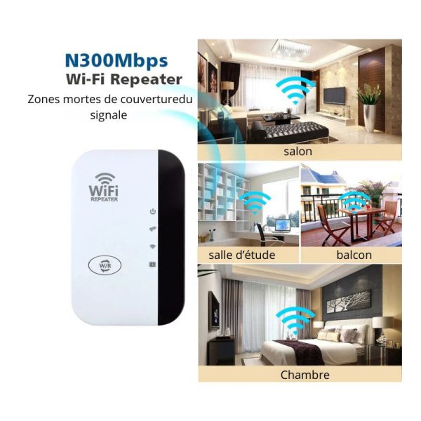 Répéteur sans fil N routeur WIFI 300Mbps  amplificateur signal