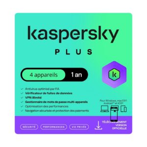 Antivirus Kaspersky Plus 4 postes